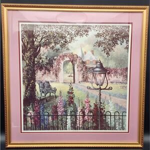 “The Courtyard” Glynda Turley Ltd Ed #836/2500 Framed Lithograph 26.6” Square